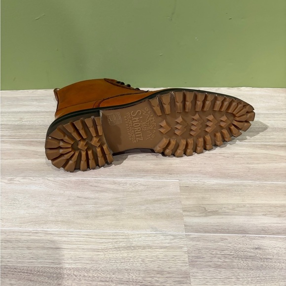 Fennix Italy combat boot calf/alligator cognac cap toe 10 main image 4